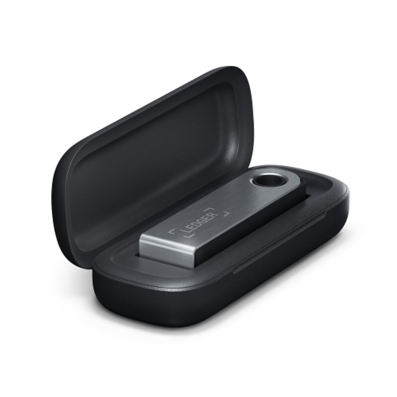 Ledger Nano S Plus -kotelo musta