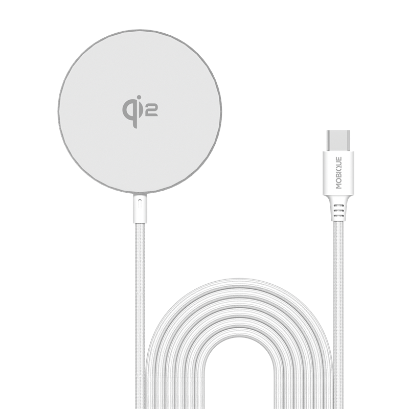 Apple iPhone 13 Mini Qi2 Magneettinen Langaton Laturi 15W valkoinen