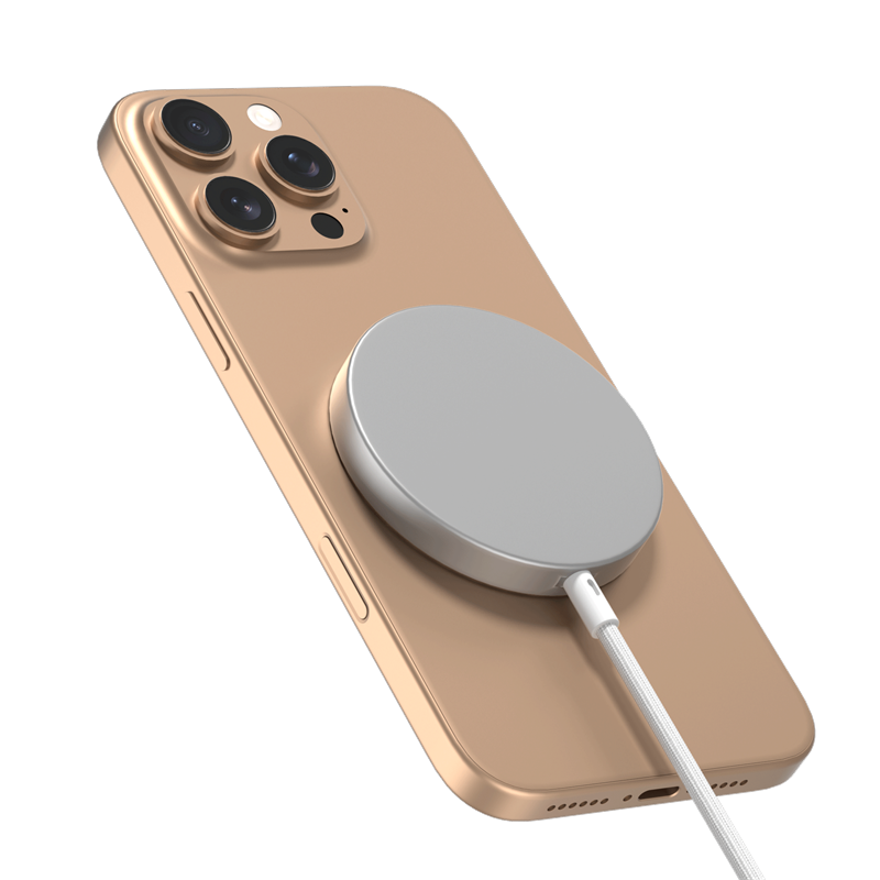 Apple iPhone 13 Pro Qi2 Magneettinen Langaton Laturi 15W valkoinen