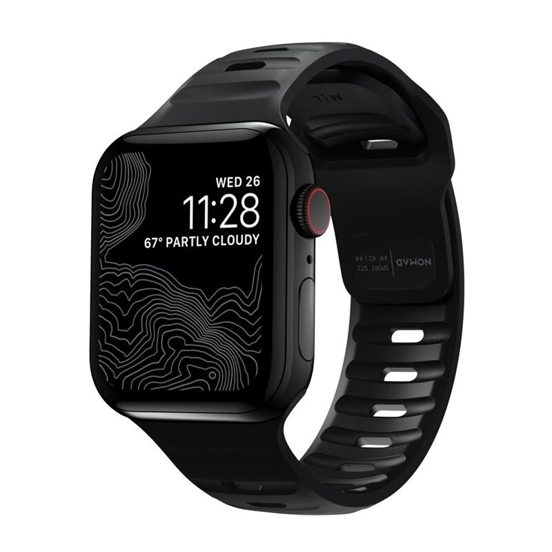 Nomad Apple Watch SE 44mm Sport Band Black - Ranneke
