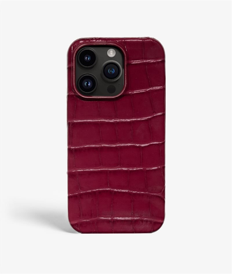 The Case Factory Kuori iPhone 14 Pro Max Croco Punainen