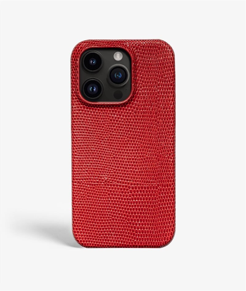 The Case Factory Kuori iPhone 14 Pro Max Lizard Punainen