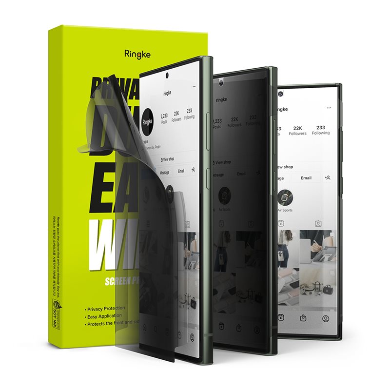 Ringke Privacy Dual Easy Wing Screen Protector Samsung Galaxy S23 Ultra