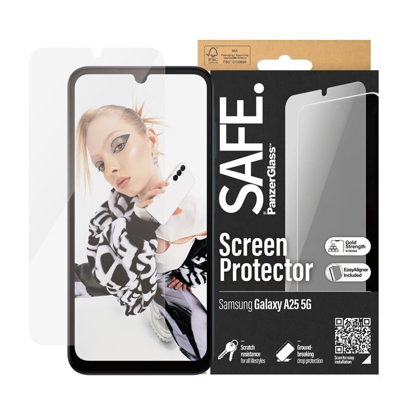SAFE. by PanzerGlass Samsung Galaxy A25 Screen Protector Ultra Wide Fit (with EasyAligner)