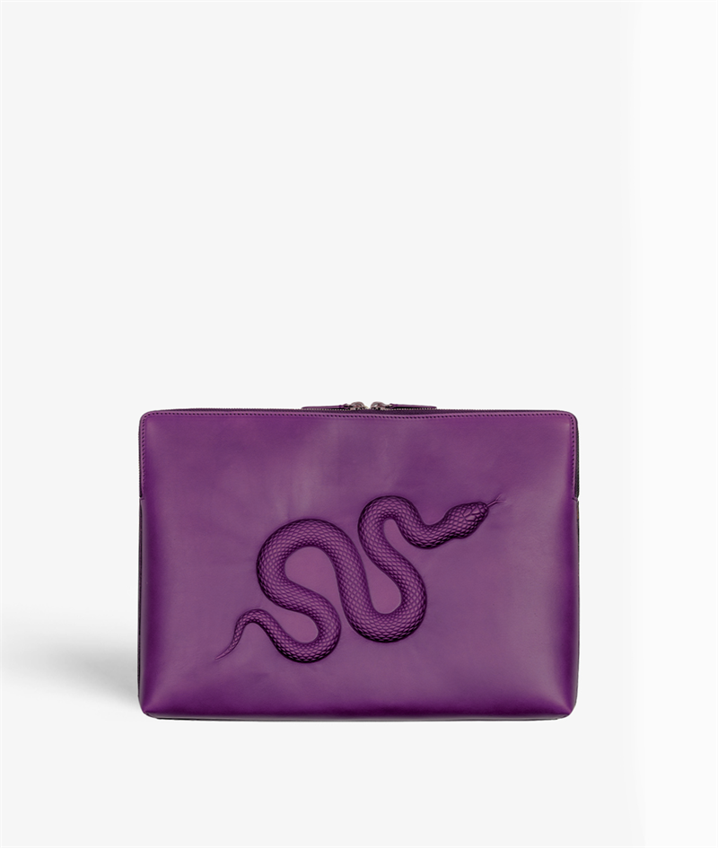 The Case Factory Tietokonelaukku 15" Snake Vegetable Liila