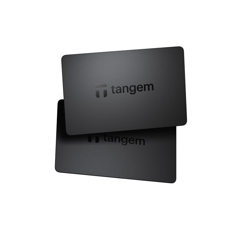 Tangem Crypto Hardware Wallet 2 Card set musta
