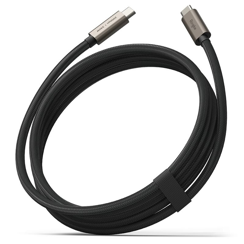 Ringke USB-C -> USB-C 3.2 Gen 2x2 Kaapeli 2m 240W musta