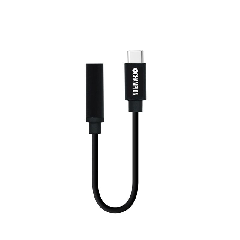 Champion Adapteri USB-C - 3.5mm USB-C Musta