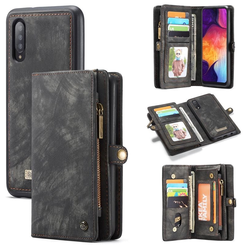 CaseMe Multi-slot Suojakotelo Samsung Galaxy A50 Harmaa