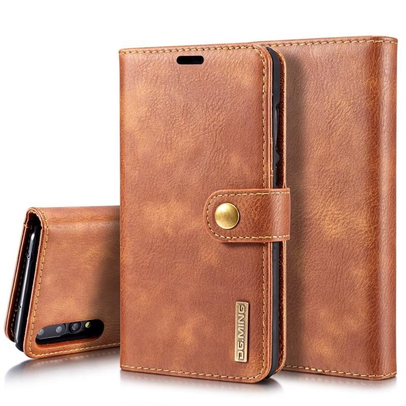 DG.MING Magnet Wallet Huawei P20 Pro Cognac