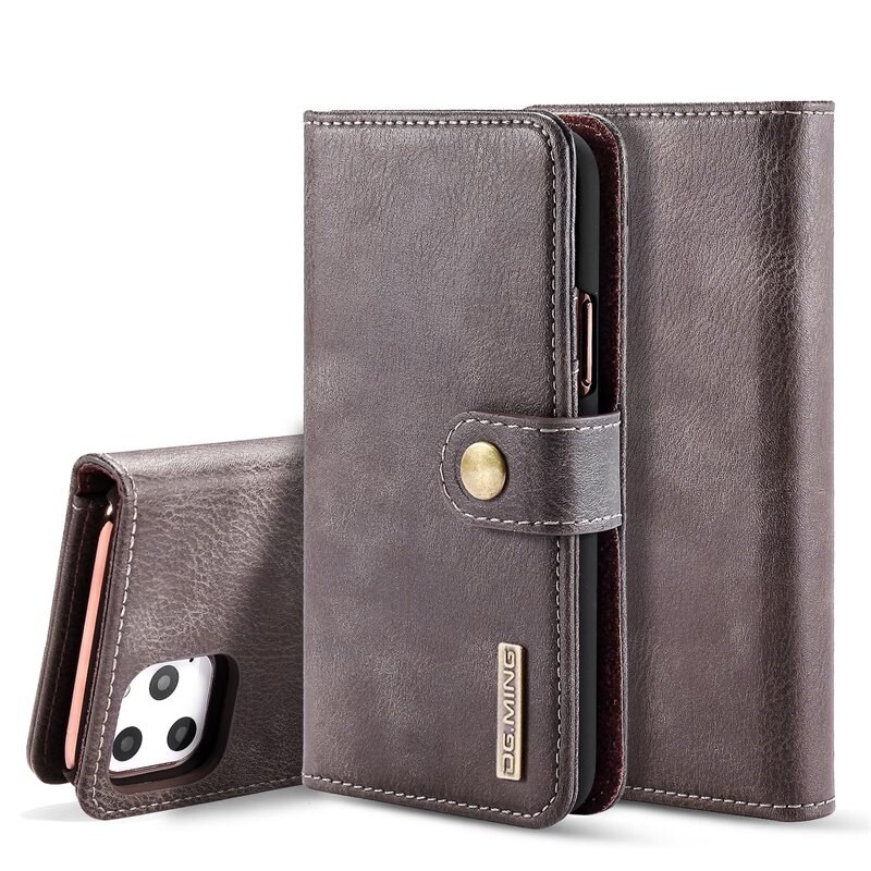 DG.MING Magnet Wallet iPhone 11 Pro Max Brown