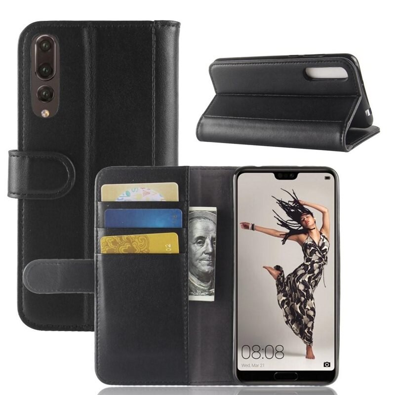 Aito Nahkakotelo Huawei P20 Pro Musta