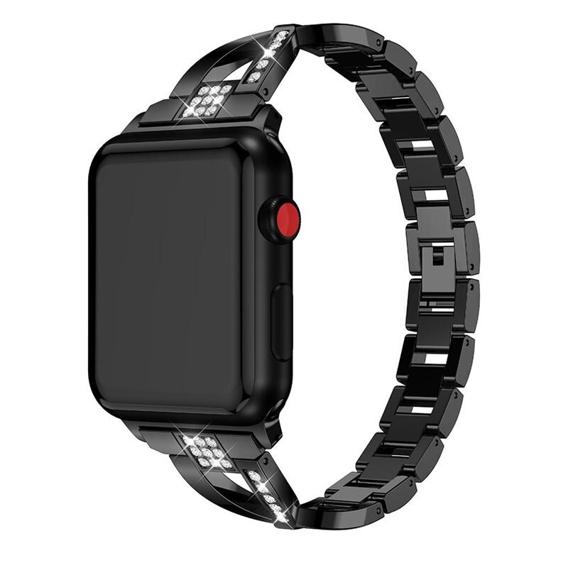 Crystal Bracelet Apple Watch Series 8 41mm Musta - Ranneke