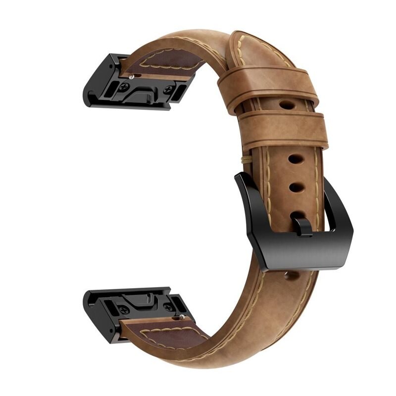 Nahkaranneke Garmin Fenix 8 51mm Ruskea