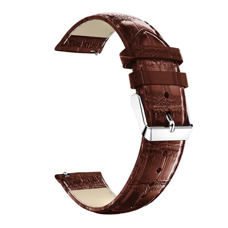 Nahkaranneke Krokodil Amazfit GTS 4 Mini ruskea