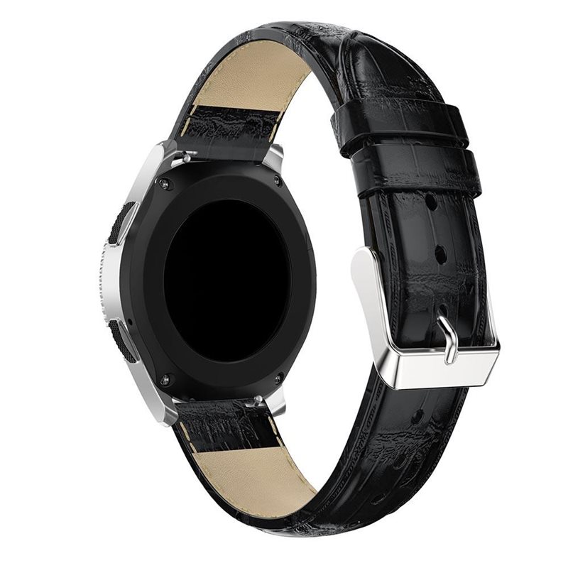 Nahkaranneke Krokodil Polar Vantage V3 musta