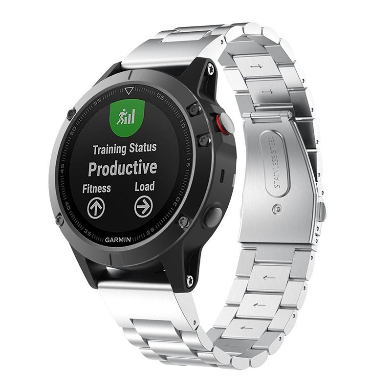 Metalliranneke Garmin Fenix 7X Hopea