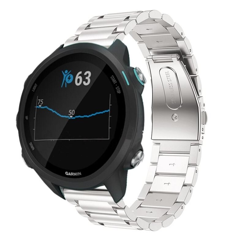 Metalliranneke Garmin Forerunner 245 Hopea