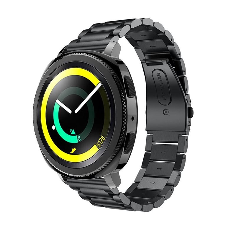 Metalliranneke Samsung Gear Sport Musta