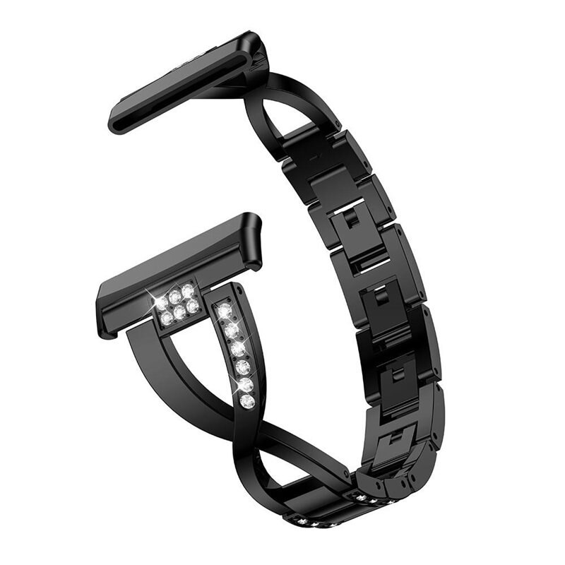 Crystal Bracelet Fitbit Versa 3/Fitbit Sense Black - Ranneke