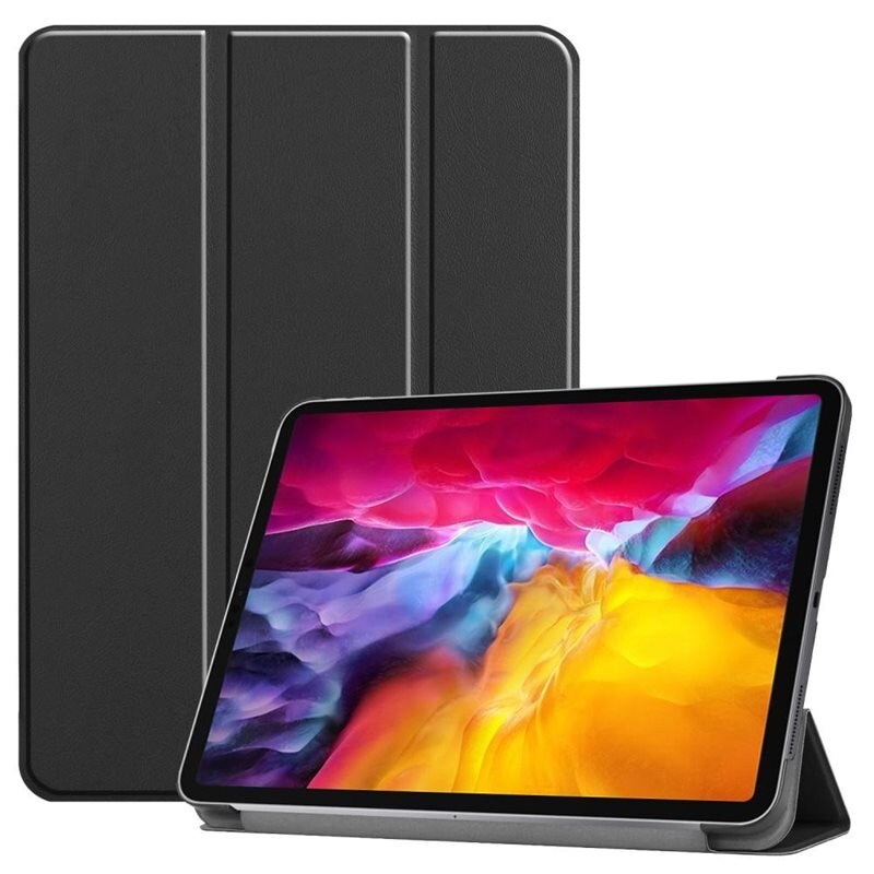 Kotelo Tri-fold Apple iPad Pro 11 4th Gen (2022) Musta