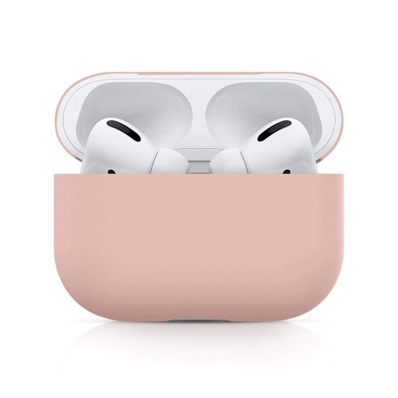 Silikonikotelo Apple AirPods Pro vaaleanpunainen