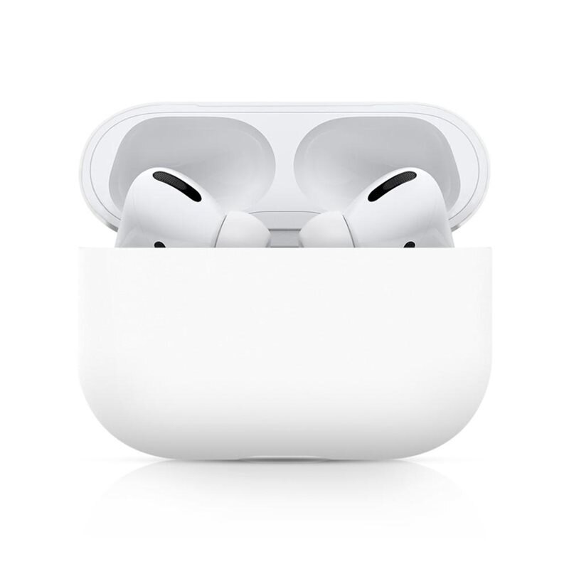 Silikonikotelo Apple AirPods Pro valkoinen
