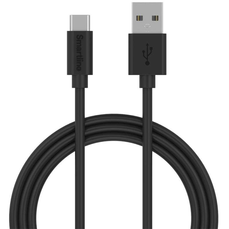 Smartline USB Cable USB-C 1m musta