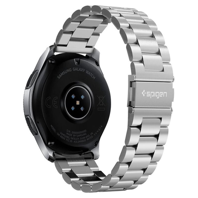 Spigen Amazfit Bip 5 Modern Fit Metal Band Silver - Ranneke
