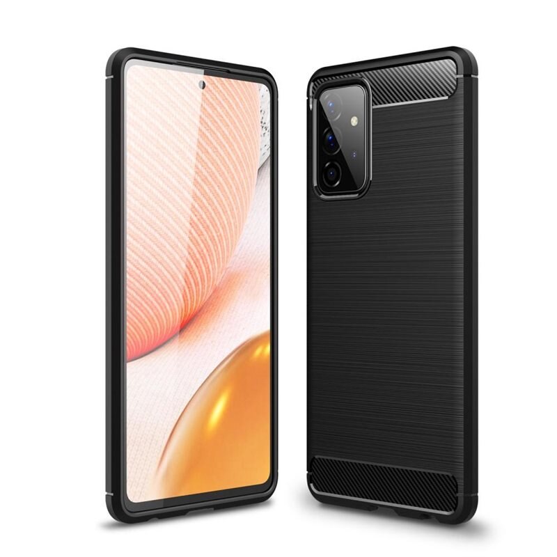 tectTech Samsung Galaxy A72 5G Kuori TPU Brushed Musta