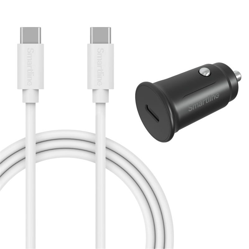 OnePlus 13 - Täydellinen Autolaturi - 1 metrin johto ja laturi USB-C