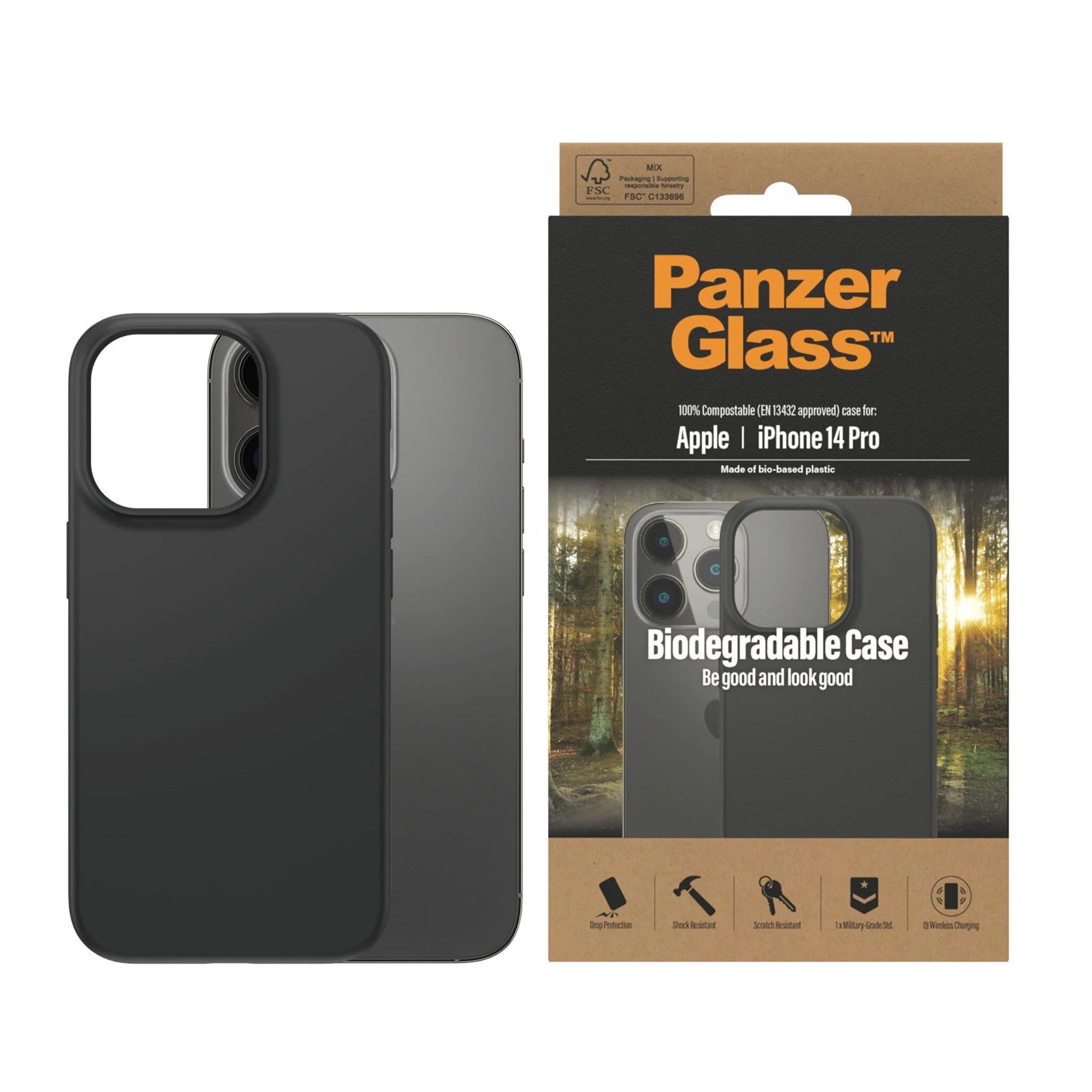 iPhone 14 Pro Biodegradable Case Black