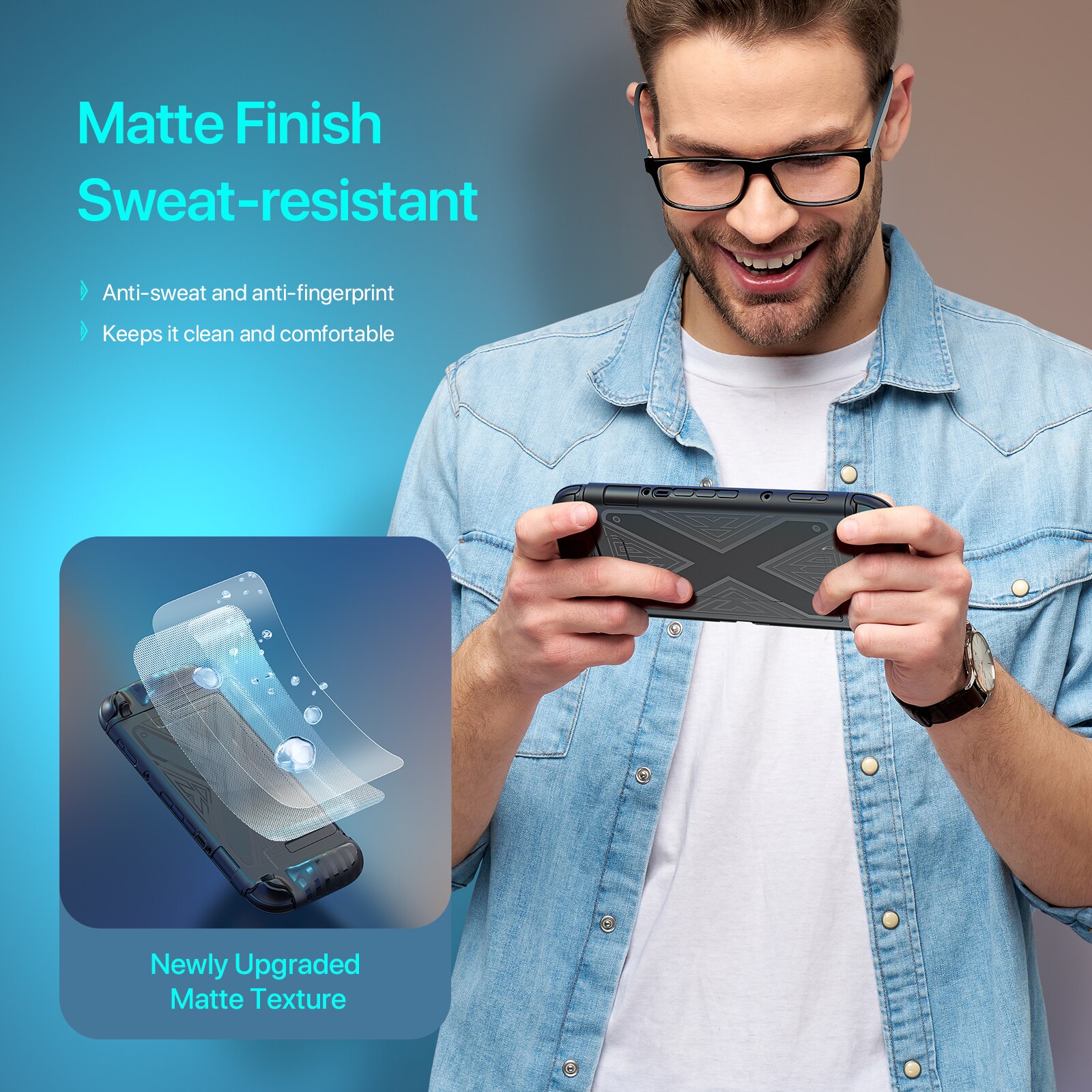 Nintendo Switch 2 Grip X Kuori Musta