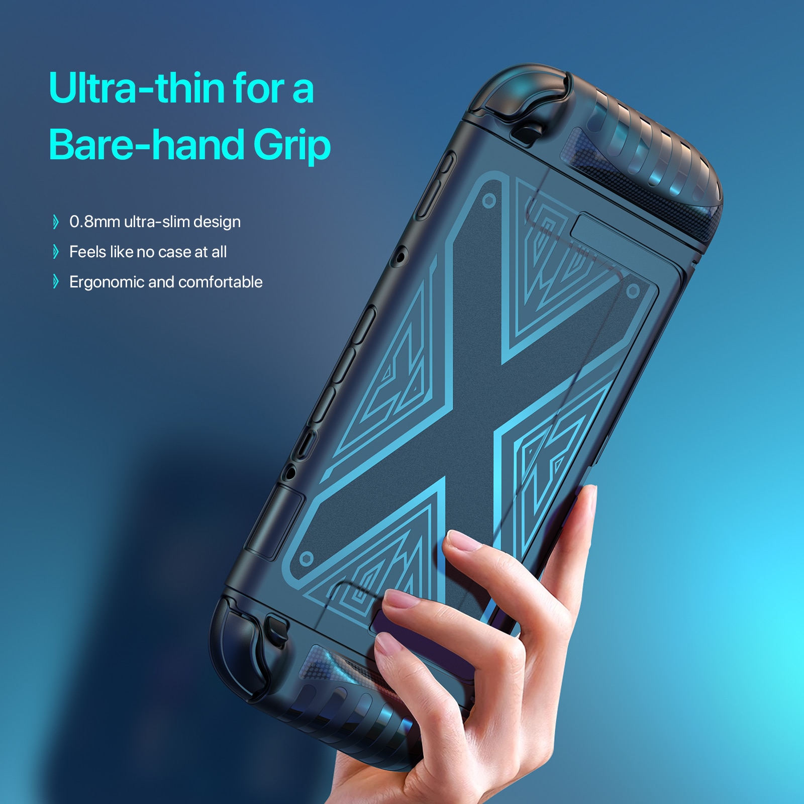 Nintendo Switch 2 Grip X Kuori Musta