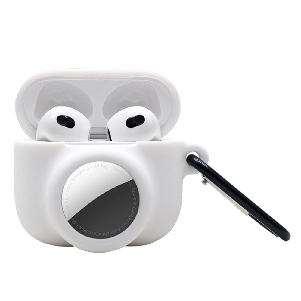 AirPods 3 Kotelo AirTag-pidikkeellä valkoinen