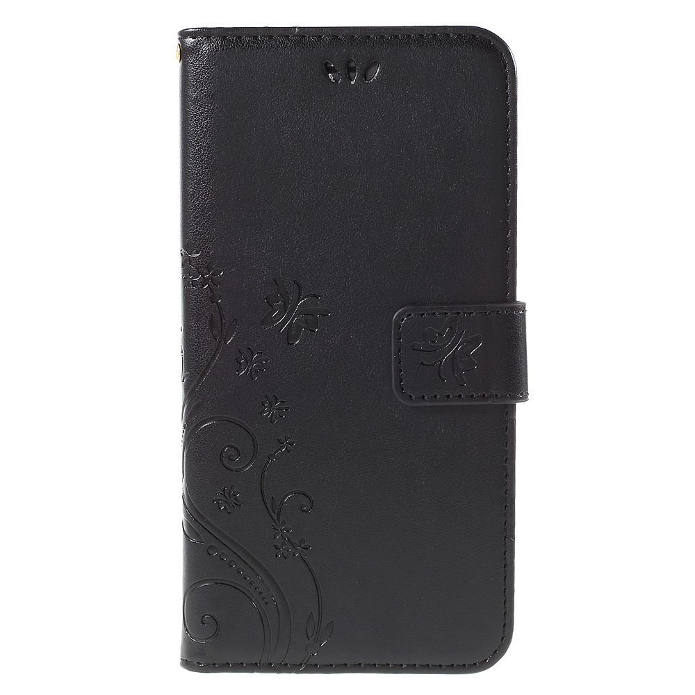 Nahkakotelo Perhonen iPhone 6/6S Musta