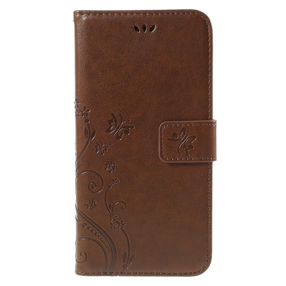 Nahkakotelo Perhonen iPhone 6/6S Ruskea