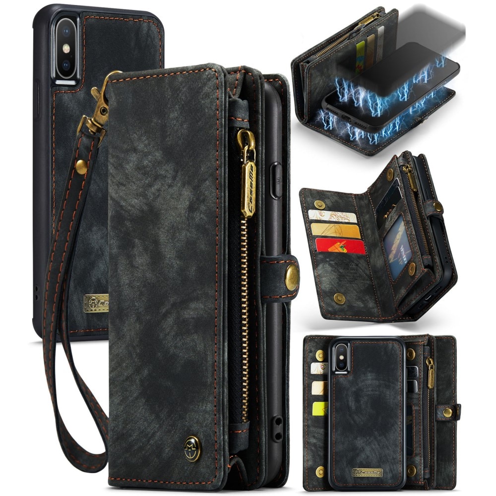 Multi-slot Suojakotelo iPhone X/XS Harmaa