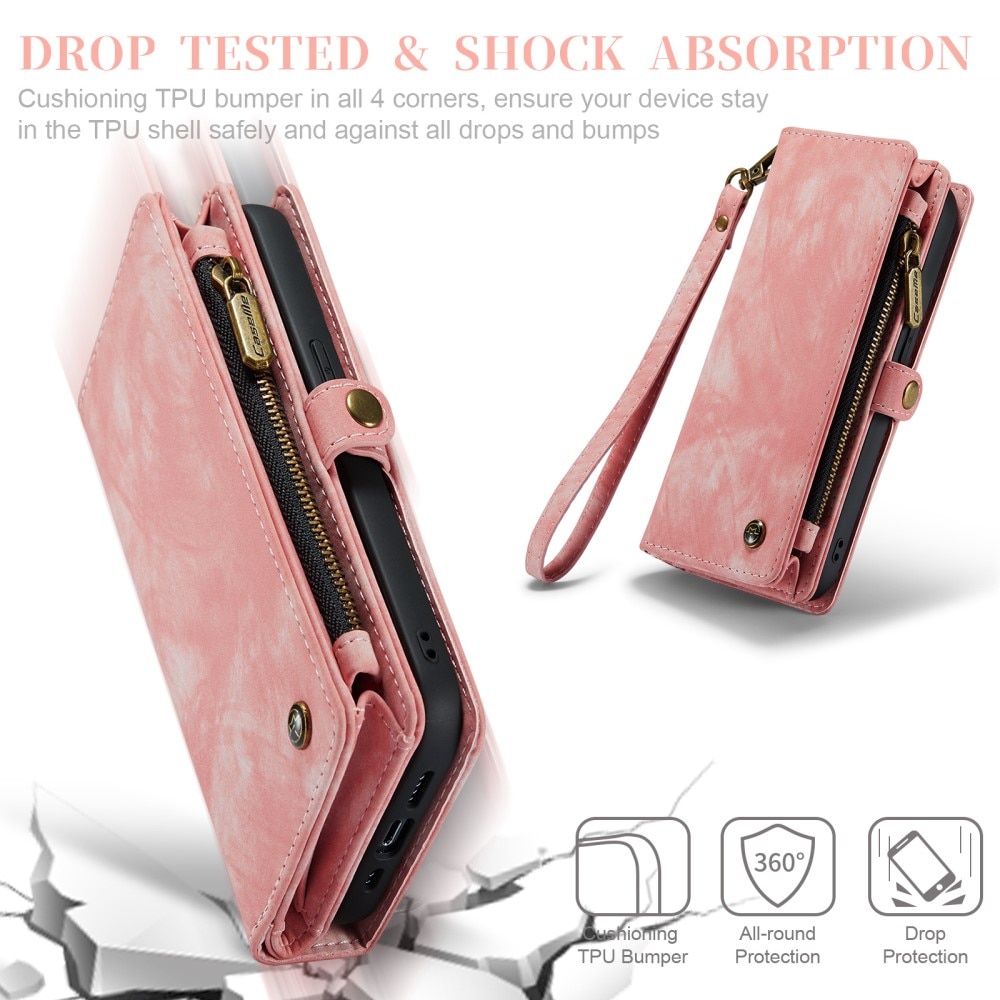 Multi-slot Suojakotelo iPhone XR vaaleanpunainen