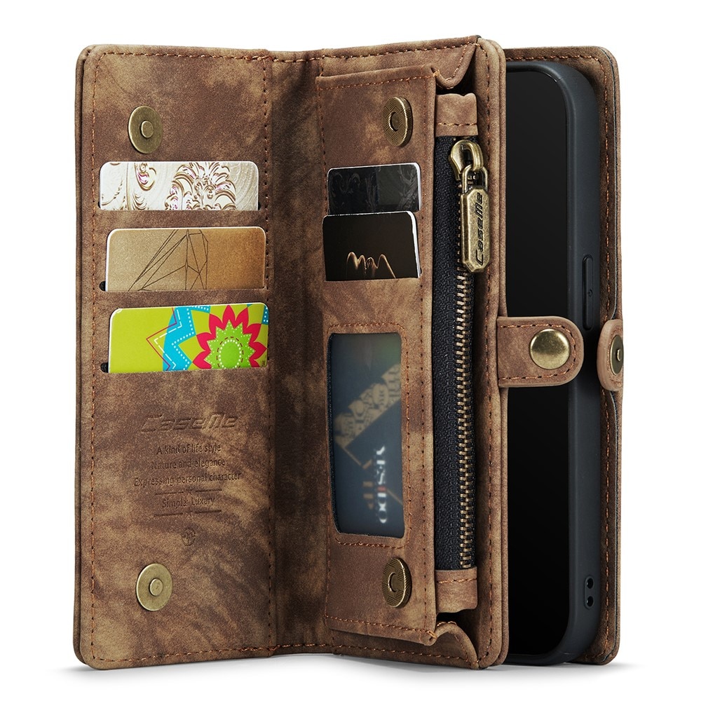 Multi-slot Suojakotelo iPhone Xs Max Ruskea