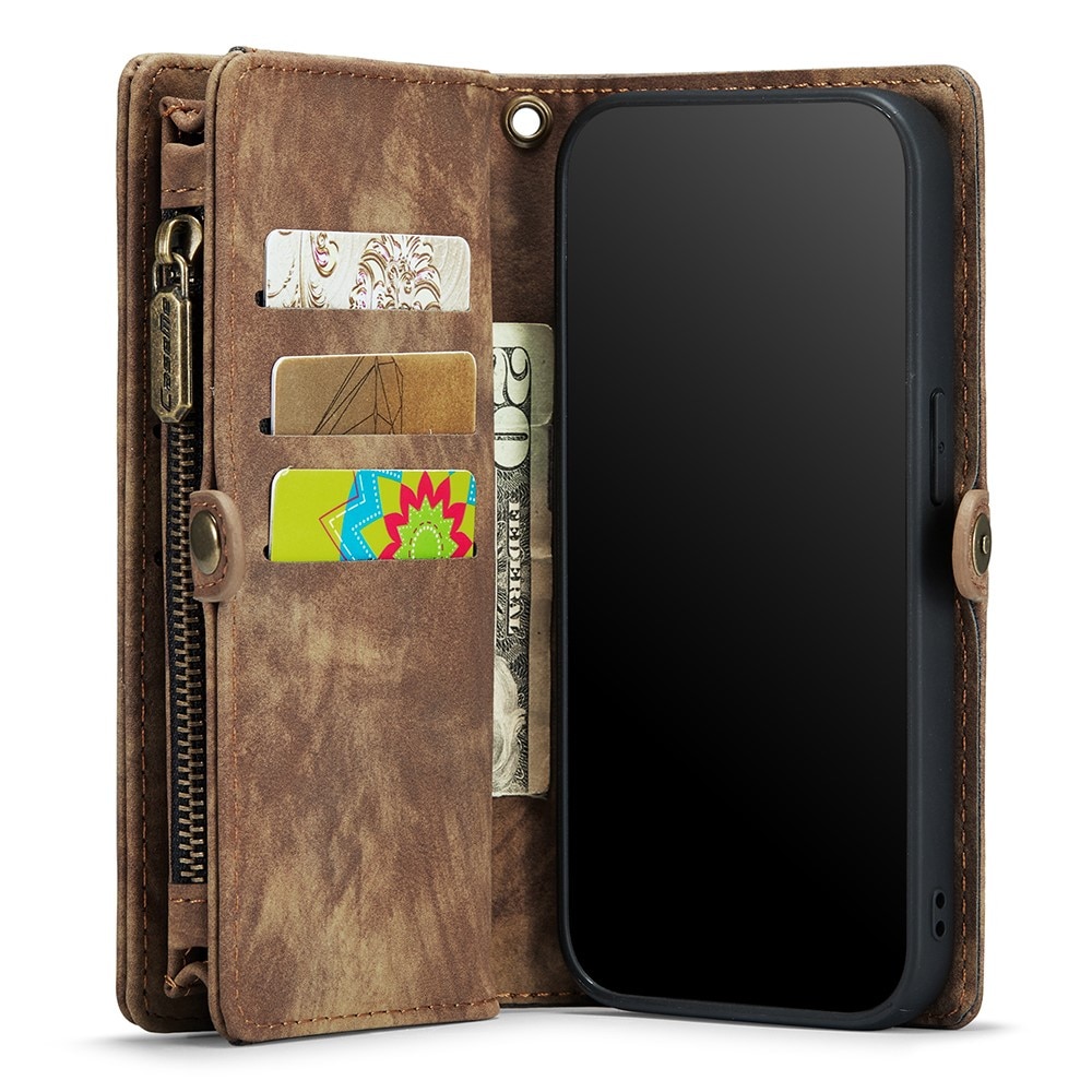 Multi-slot Suojakotelo iPhone Xs Max Ruskea