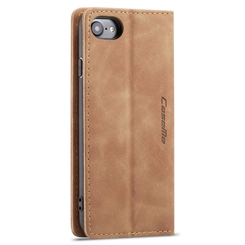 Slim Lompakkokotelo iPhone 8 cognac