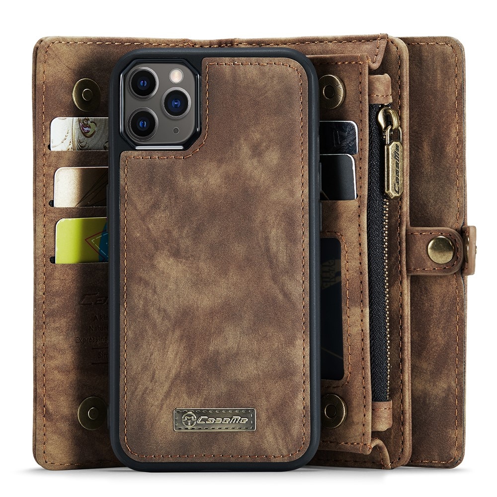Multi-slot Suojakotelo iPhone 11 Pro Ruskea