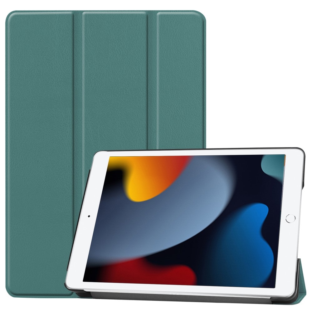 iPad 10.2 9th Gen (2021) Kotelo Tri-fold vihreä