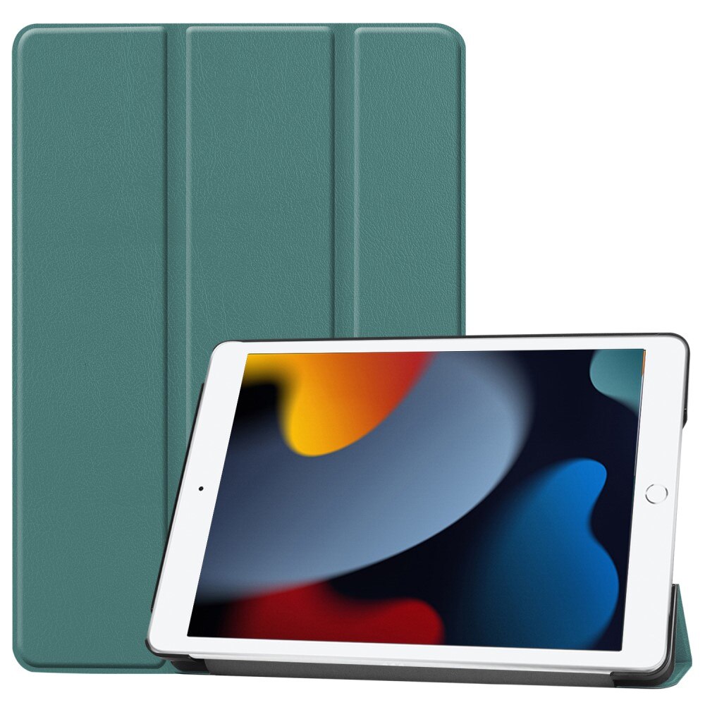 iPad 10.2 7th Gen (2019) Kotelo Tri-fold vihreä