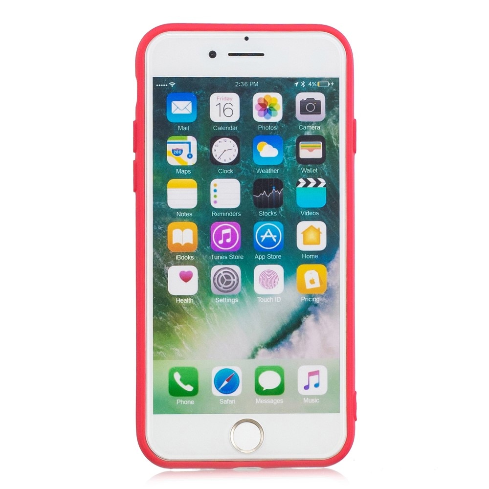 TPU suojakuori iPhone 8 punainen