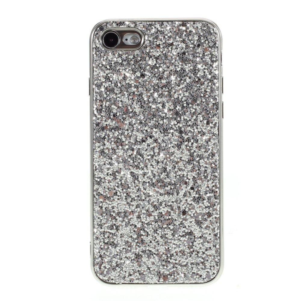 iPhone 7 Glitterikuori hopea