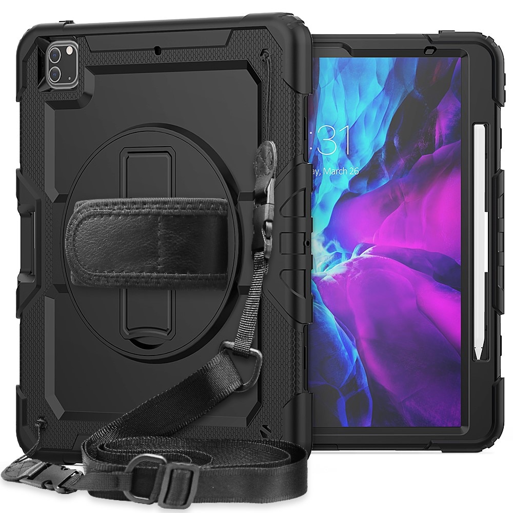 Iskunkestävä Full Protection Hybridikuori iPad Pro 12.9 3rd Gen (2018) musta