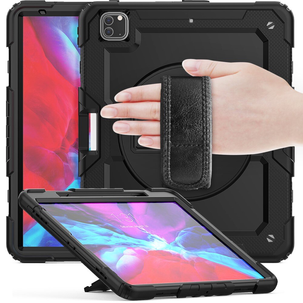 Iskunkestävä Full Protection Hybridikuori iPad Pro 12.9 6th Gen (2022) musta