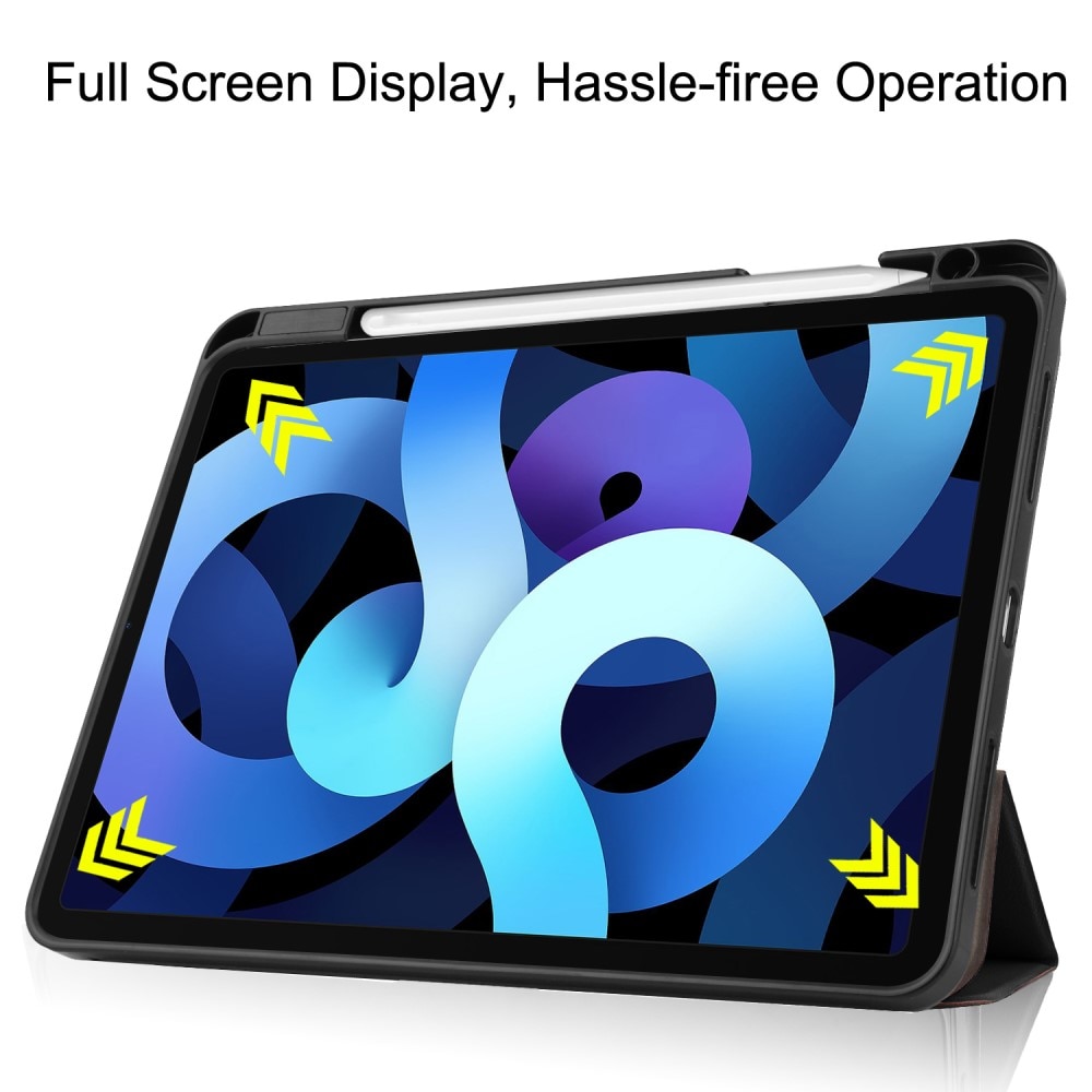 Kotelo Tri-fold Kynäpidikkeellä iPad Air 10.9 5th Gen (2022) musta